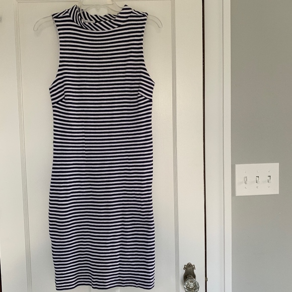 The Limited Dresses & Skirts - The Limited Navy & White Nautical Striped Dress